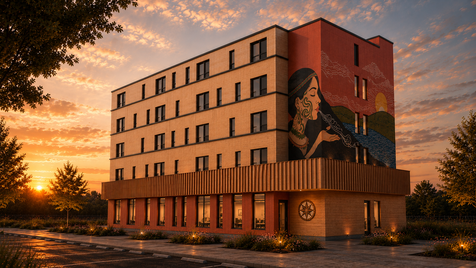 Exterior rendering of the planned Membertou Sober Living Home